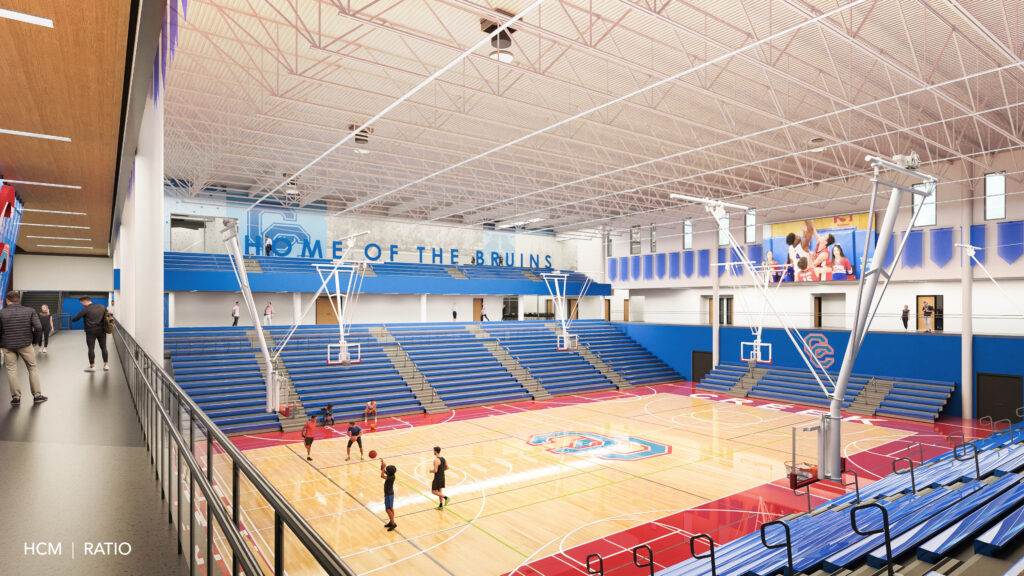 CCHS rebuild - interior view of gym