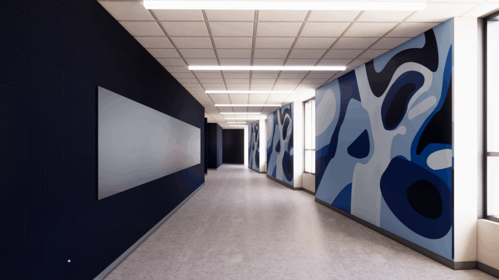 Pool corridor rendering