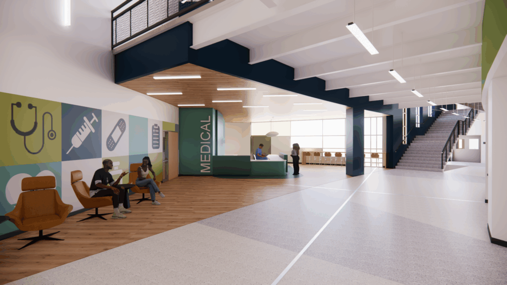 Pathways at Overland medical pathway area