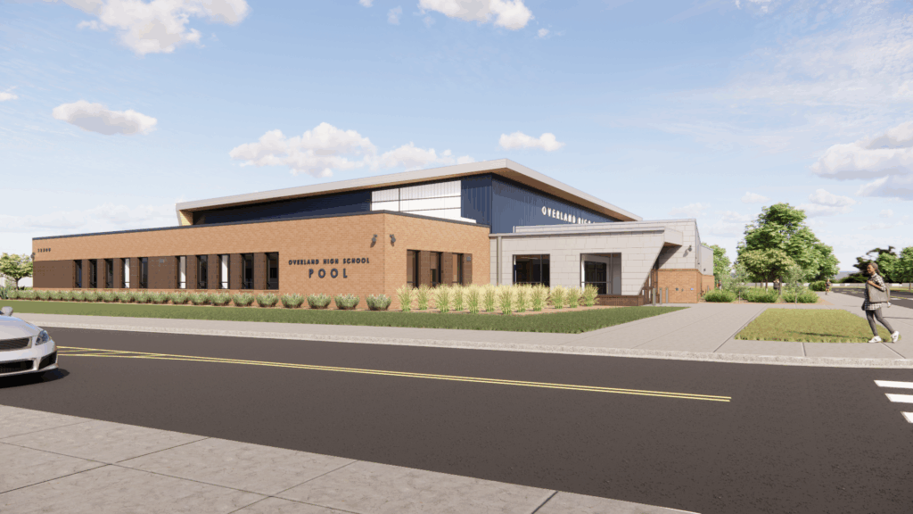 OHS new pool natatorium exterior view